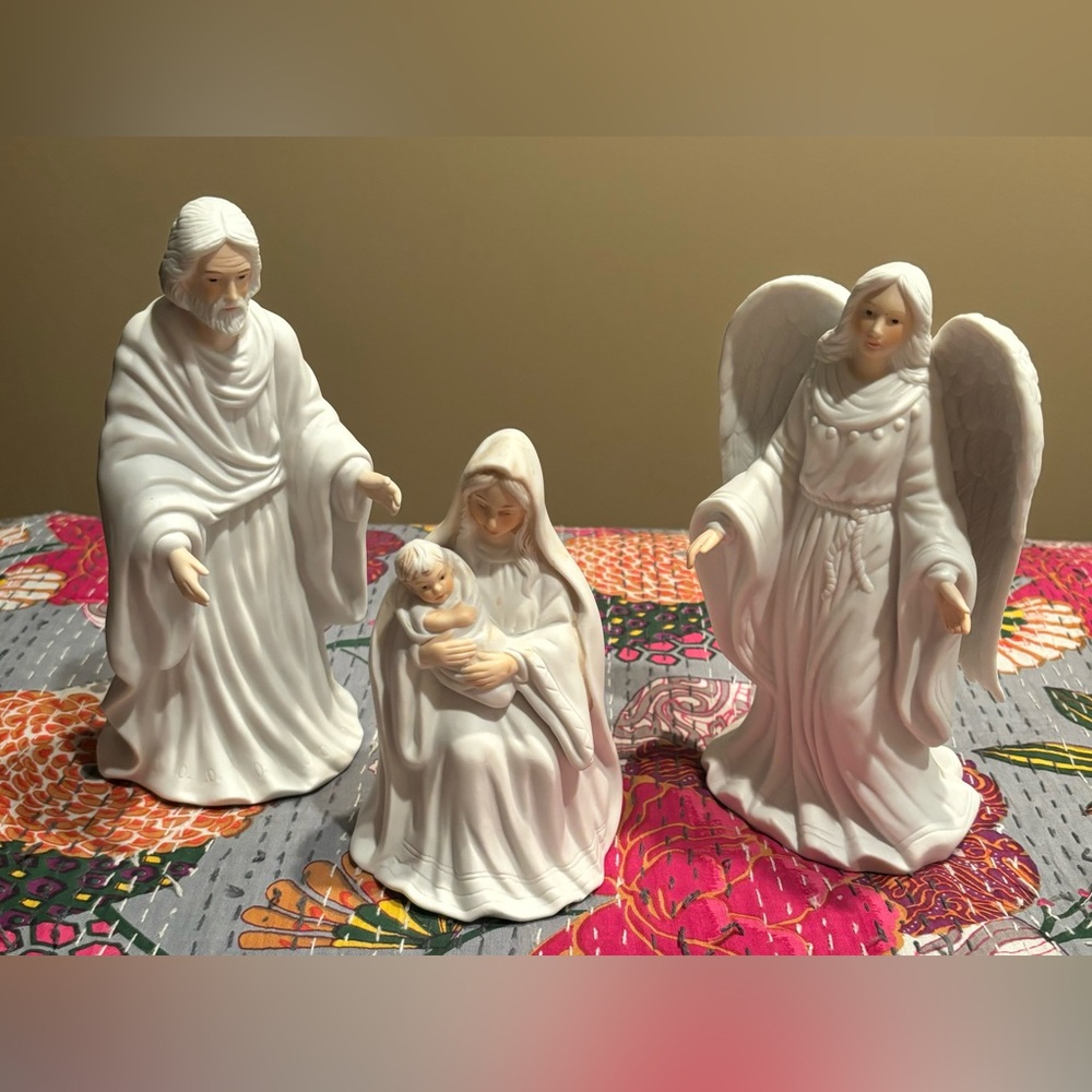 Vintage 1995 House of Lloyd Christmas Around The World Holy Family, 3 Pc. Set